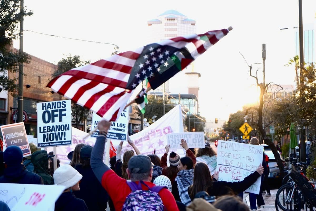 Hundreds March Against 'Billionaire Agenda' in Tucson